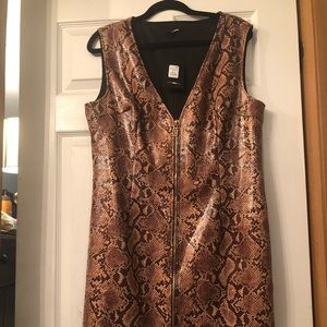 Snake print dress